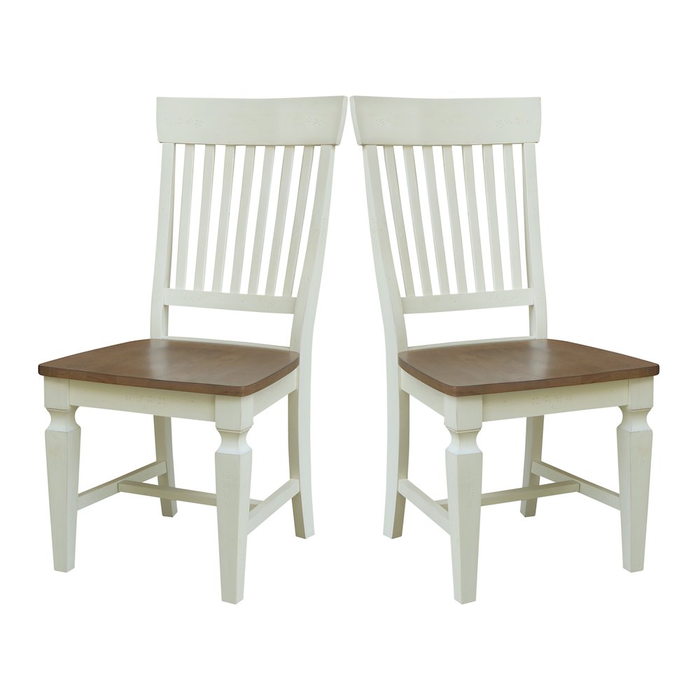 Set of Two Vista Slat Back Dining Chairs. Picture 5