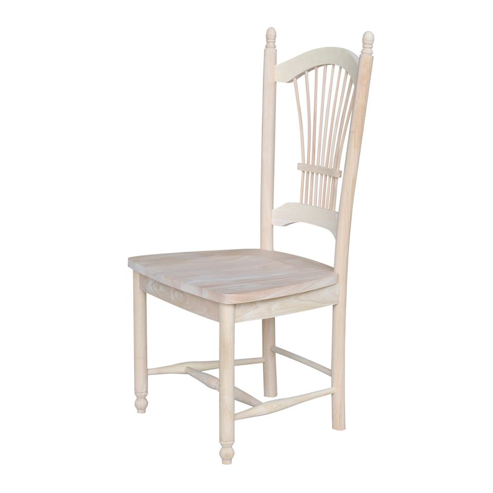 Set of Two Sheafback Chairs, Unfinished. Picture 5