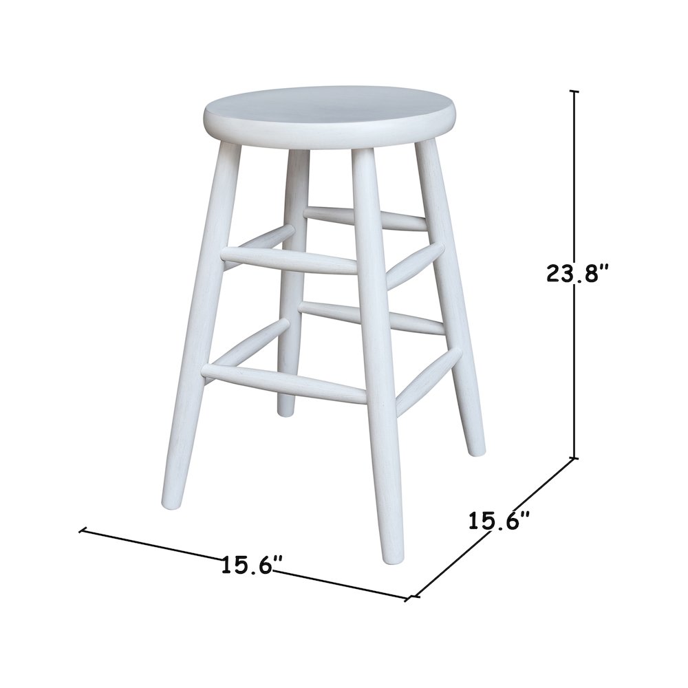Scooped Seat Stool - 24" Seat Height. Picture 5
