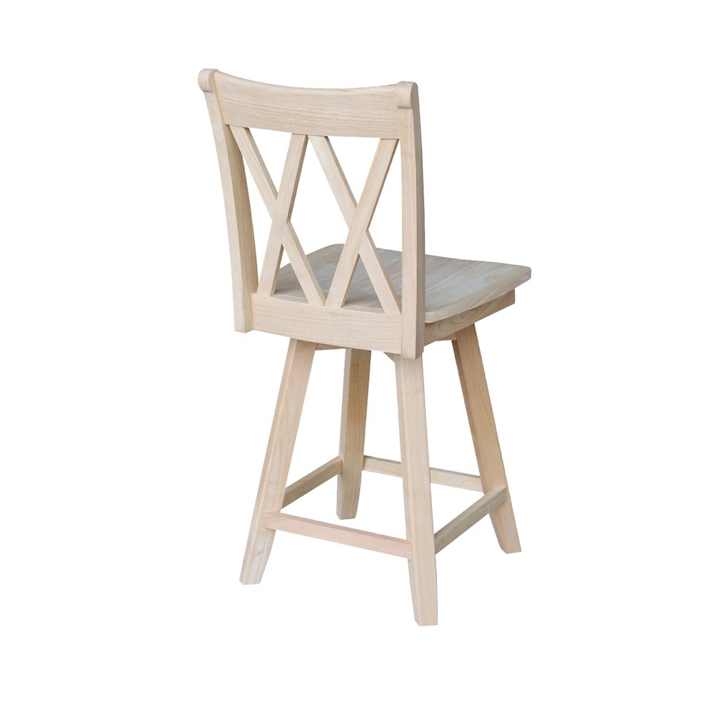 Solid Wood Tall Accent Table with Iron Legs and Four Stools. Picture 6