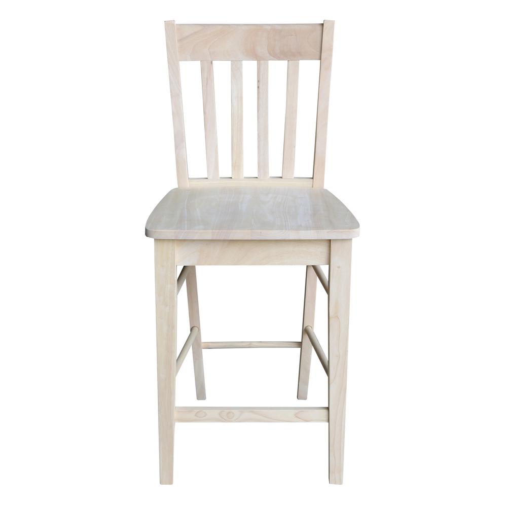 Café Stool - 24" Seat Height, Unfinished. Picture 5