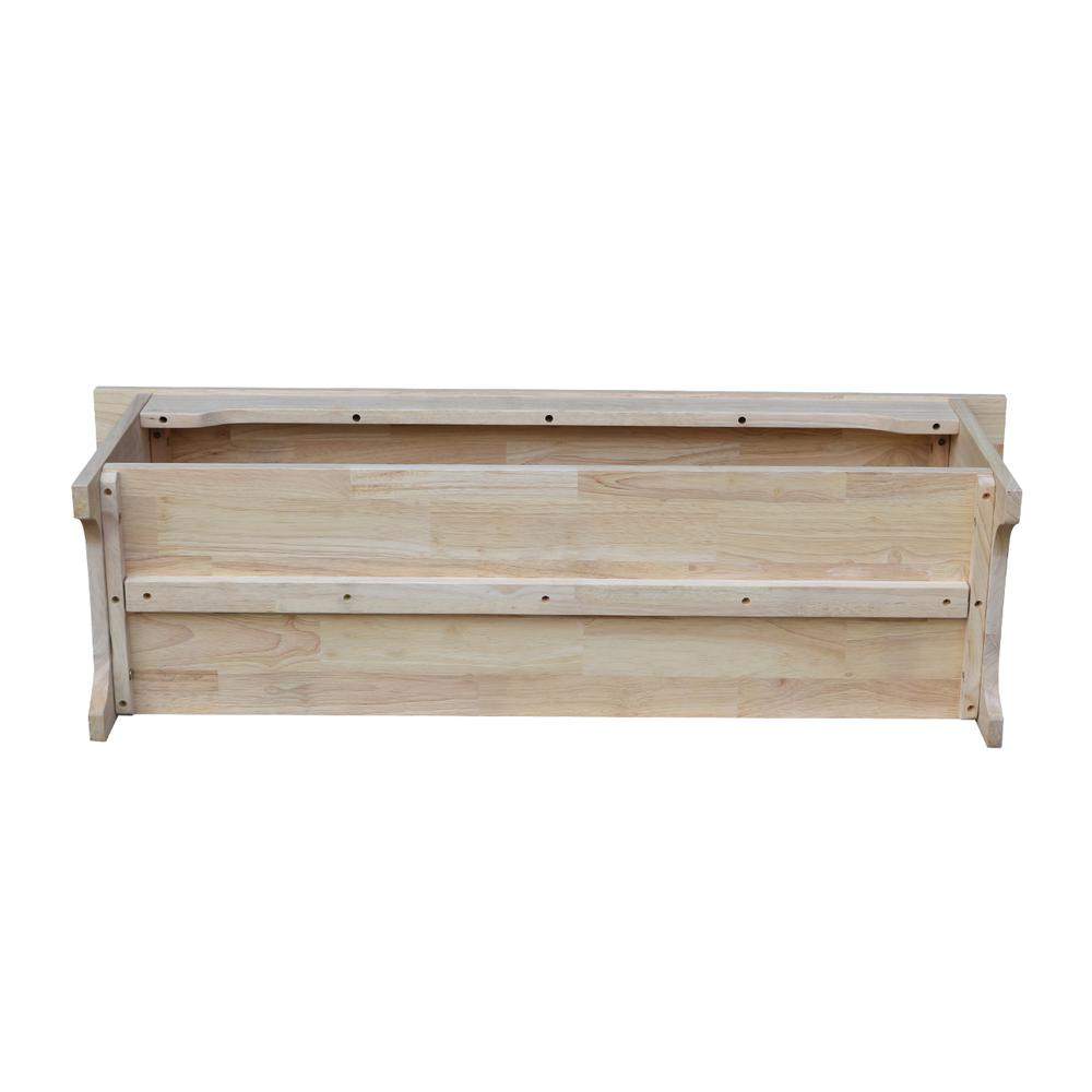 Brookstone Bench - 48" Long , Unfinished. Picture 3