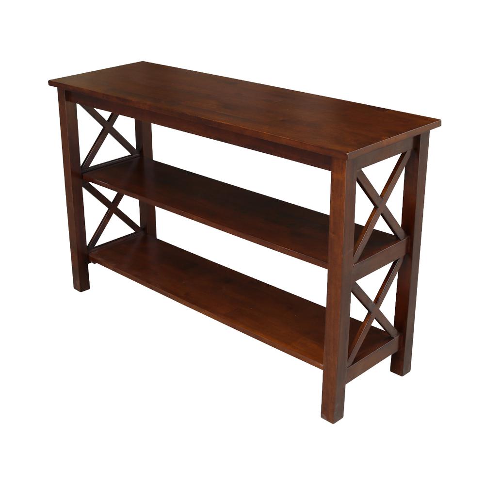 Hampton Console  Table, Espresso. Picture 1
