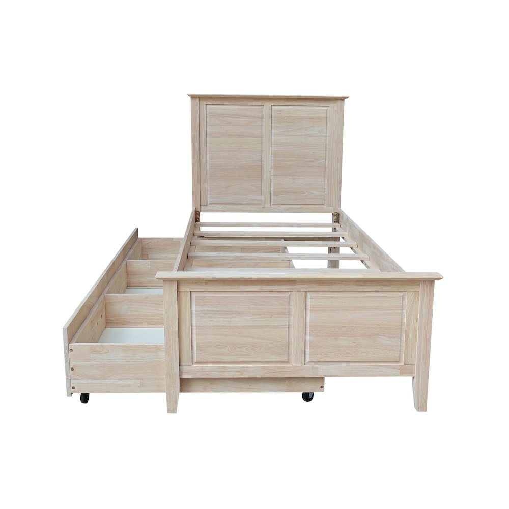Heritage Solid Wood Twin Trundle Bed. Picture 8