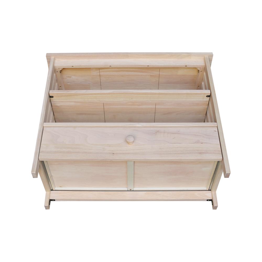 Mission Corner Entertainment / TV Stand, Unfinished. Picture 3