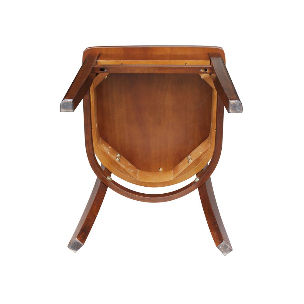 Set of Two Emily Side Chairs, Espresso. Picture 3