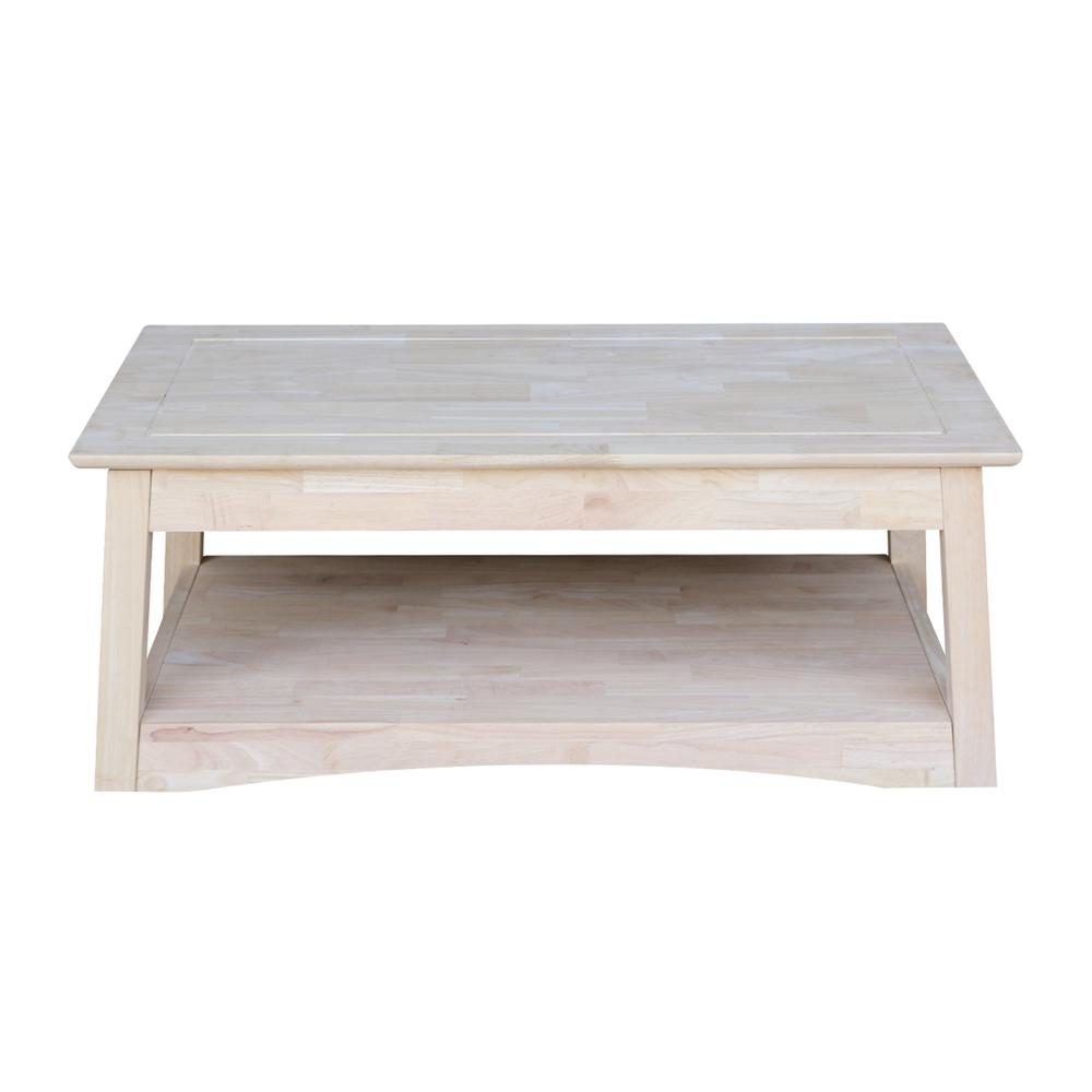 Bombay Tall Coffee Table-Includes Lift Top, Unfinished. Picture 2