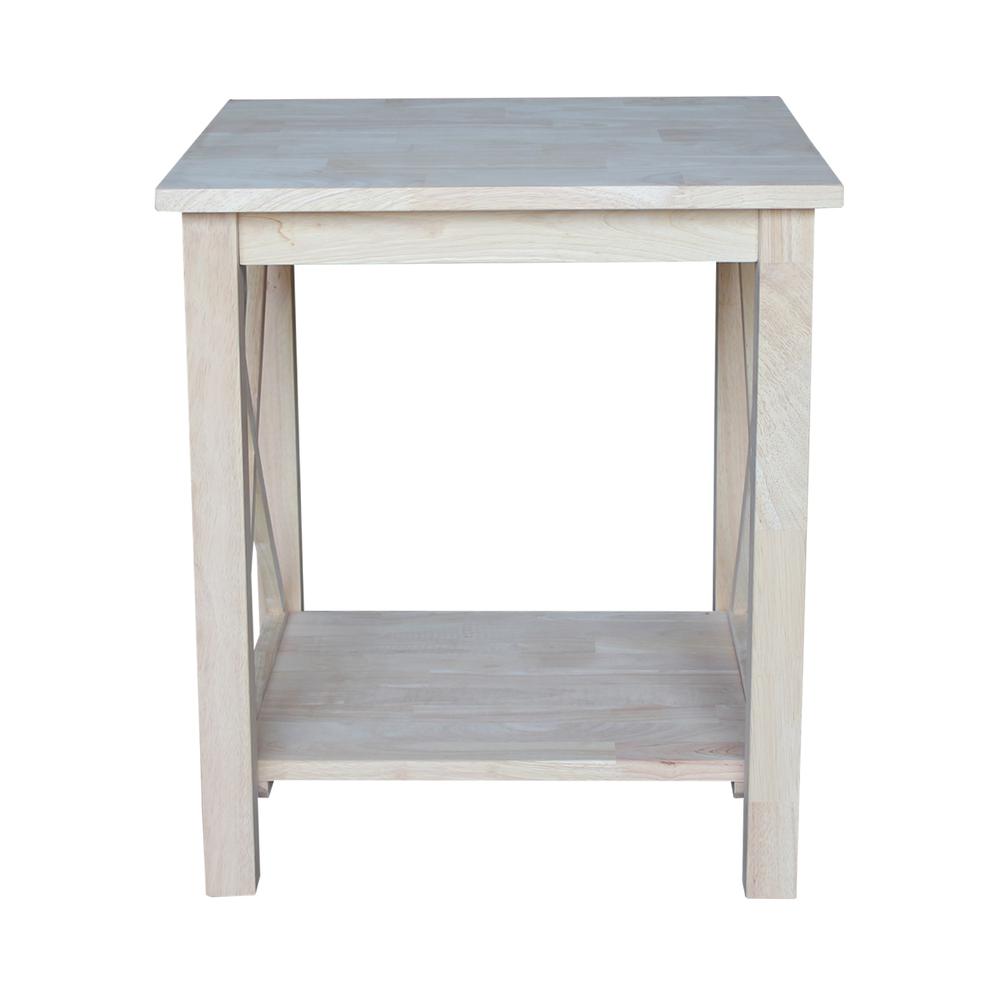 Hampton End Table, Unfinished. Picture 5