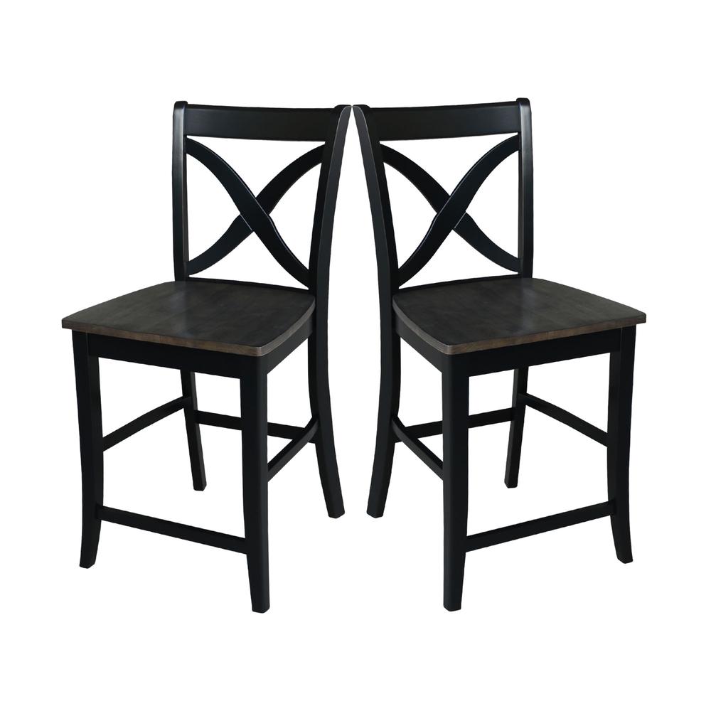 Cosmo Counter height Stool - 24" Seat Height , Coal. Picture 3