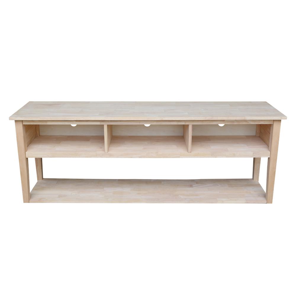 Entertainment / TV Stand - 72", Unfinished. Picture 2