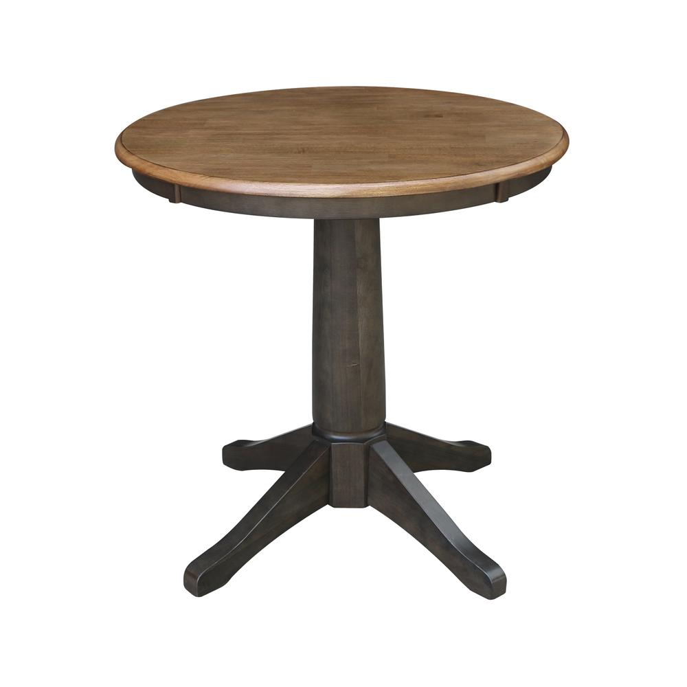30" Round Top Pedestal Table With 2 San Remo Chairs - 3 Piece Set. Picture 4