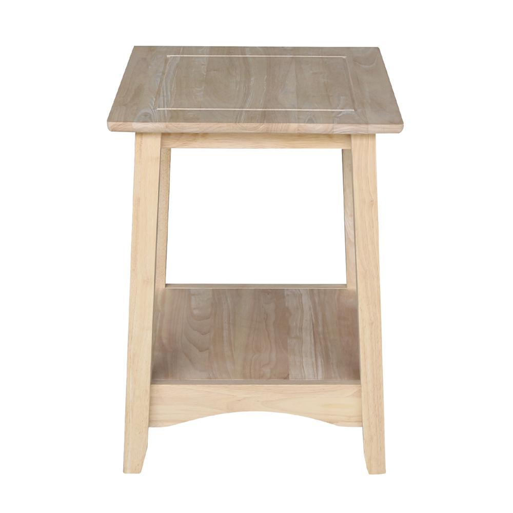 Bombay Tall End Table, Unfinished. Picture 5