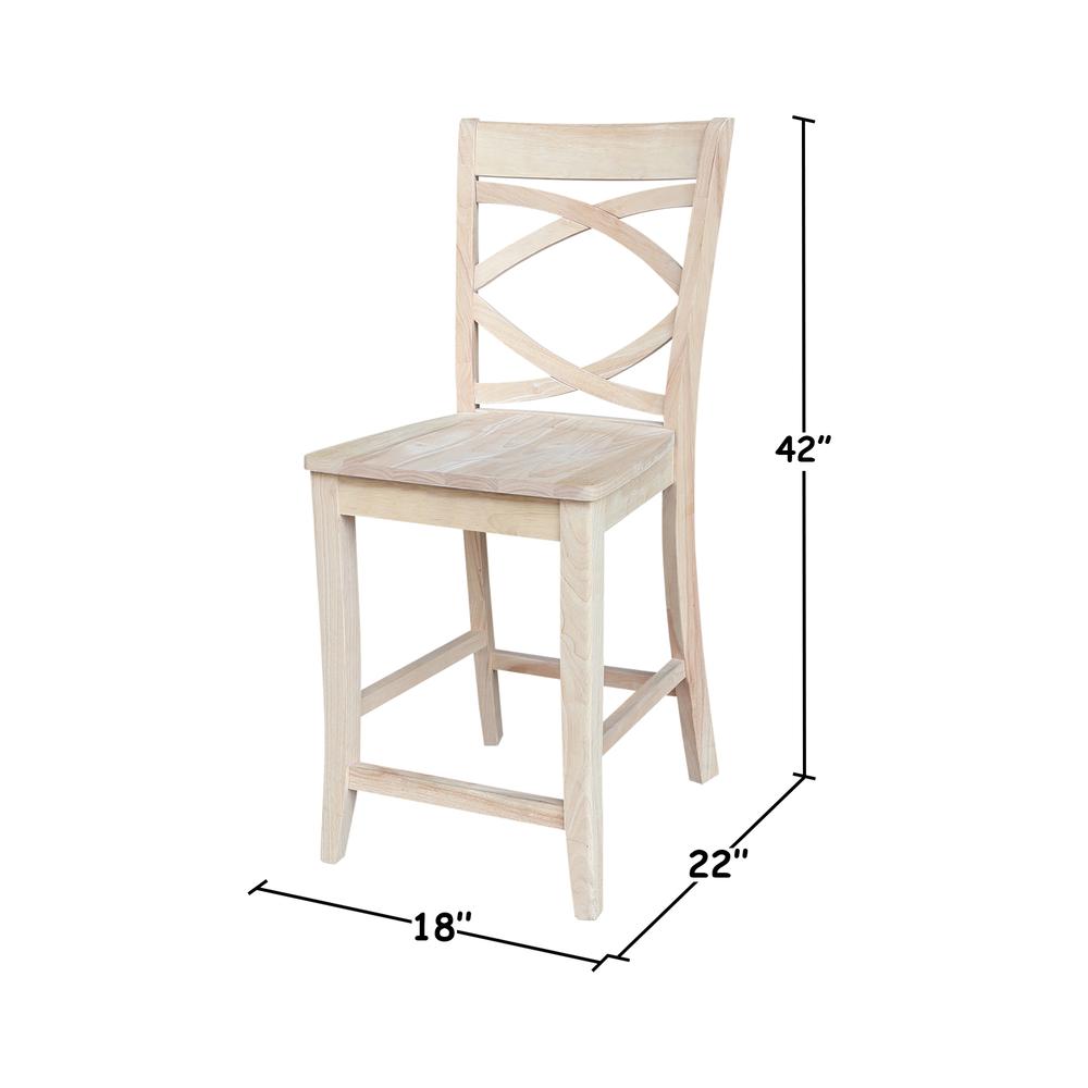 Milano Counterheight Stool - 24" Seat Height. Picture 7