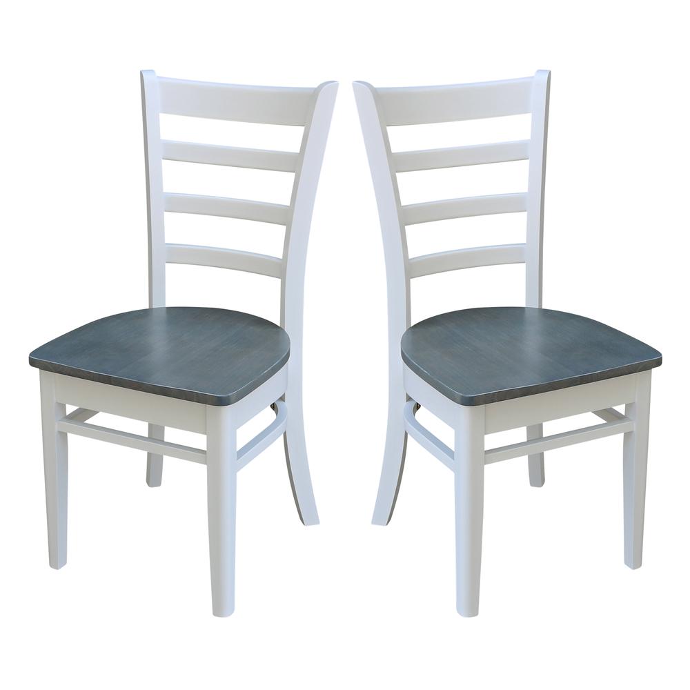 Emily Side Chair, White/Heather Gray. Picture 10