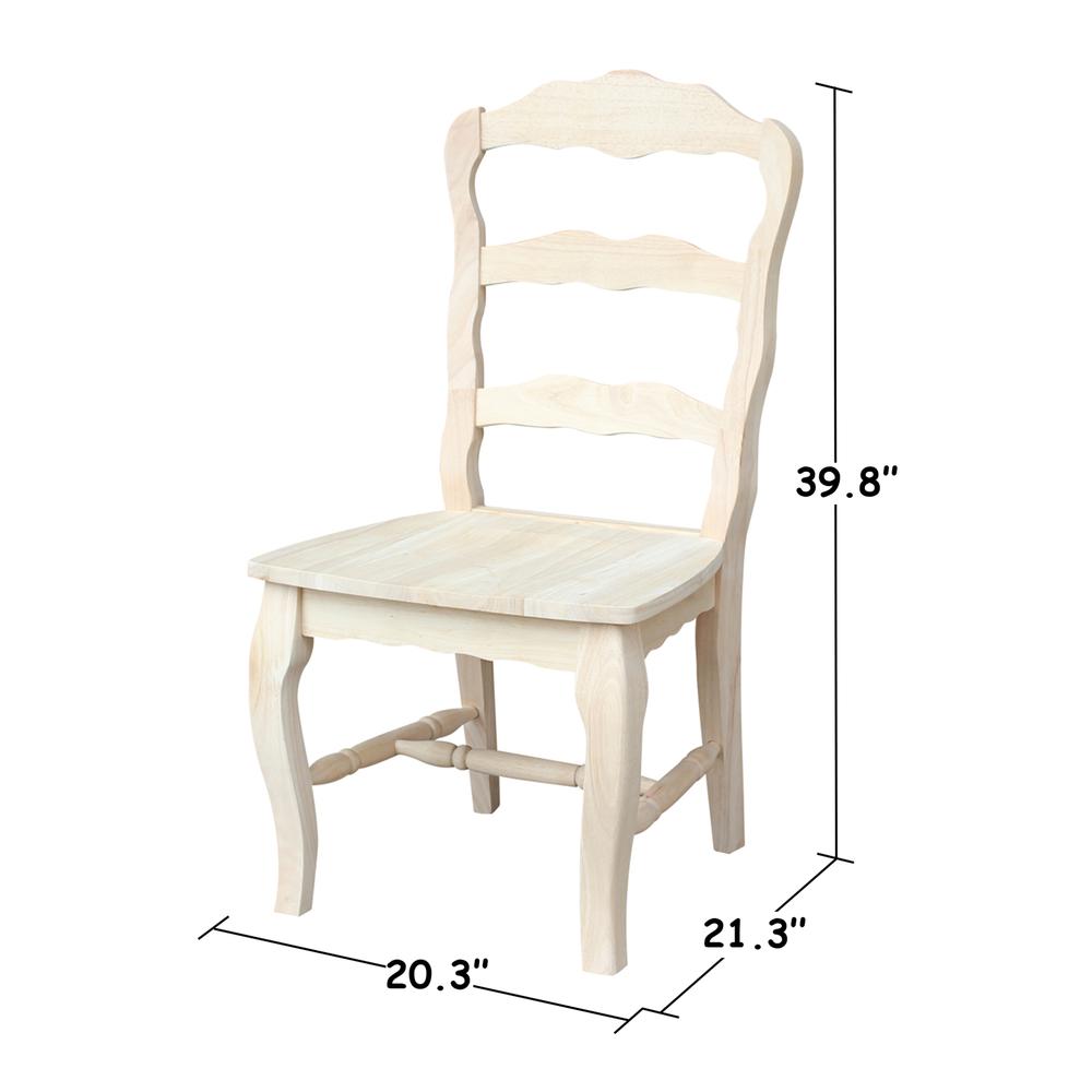 Set of Two Versailles Side Chairs, Unfinished. Picture 8