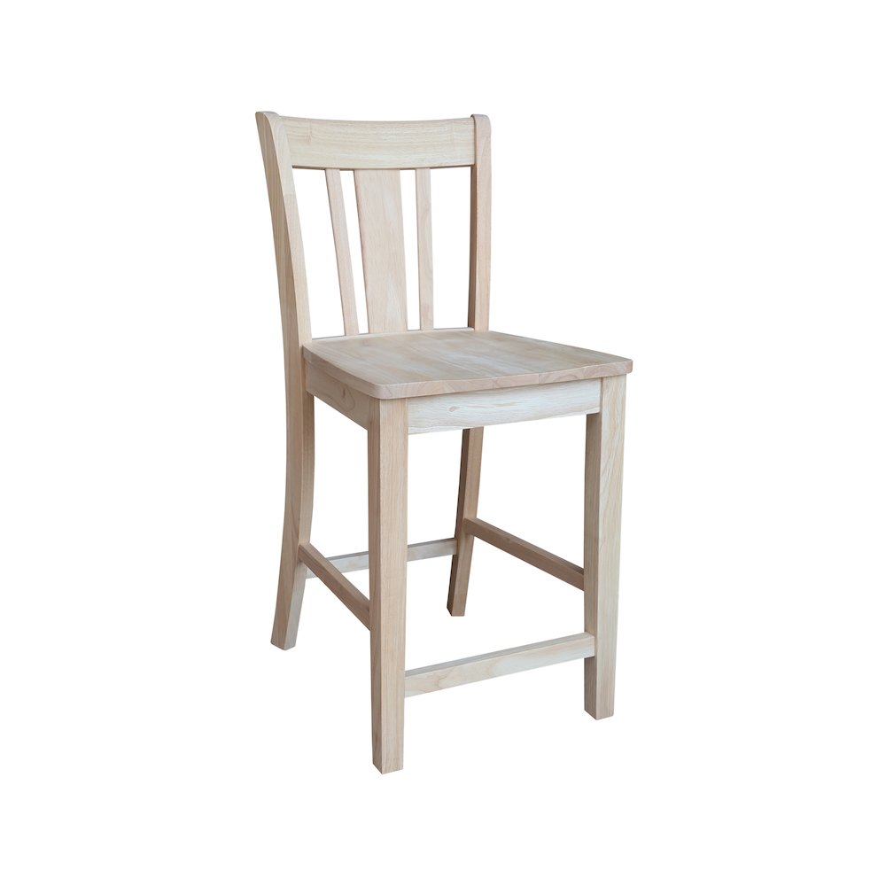 Solid Wood Tall Accent Table with Iron Legs and Four Stools. Picture 5