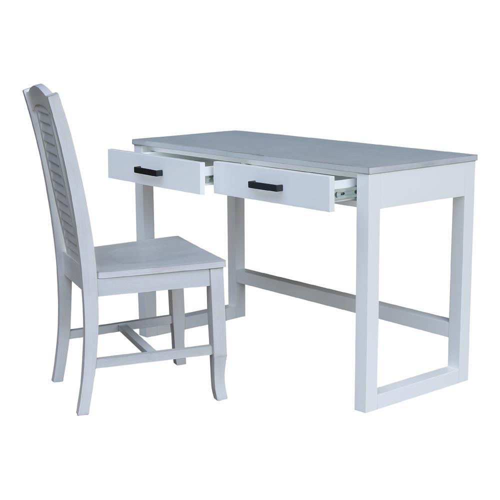 Carson Desk with Two Drawers and Chair. Picture 3