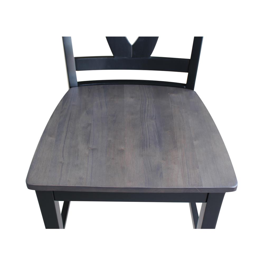 Cosmo Counter height Stool - 24" Seat Height , Coal. Picture 4