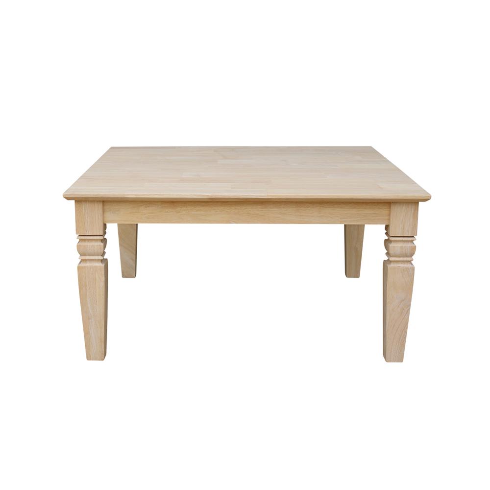 Java Square Coffee Table, Unfinished. Picture 4