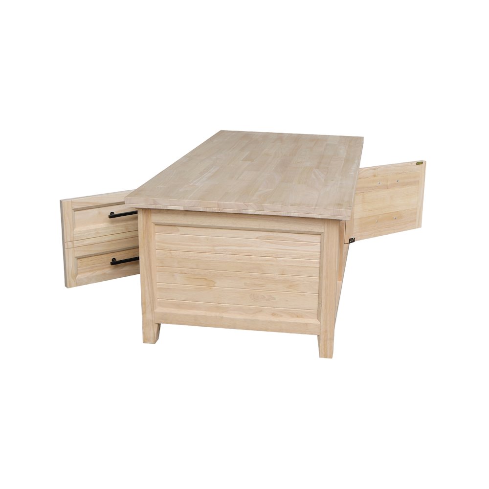 Sanibel Solid Wood Coffee Table. Picture 5