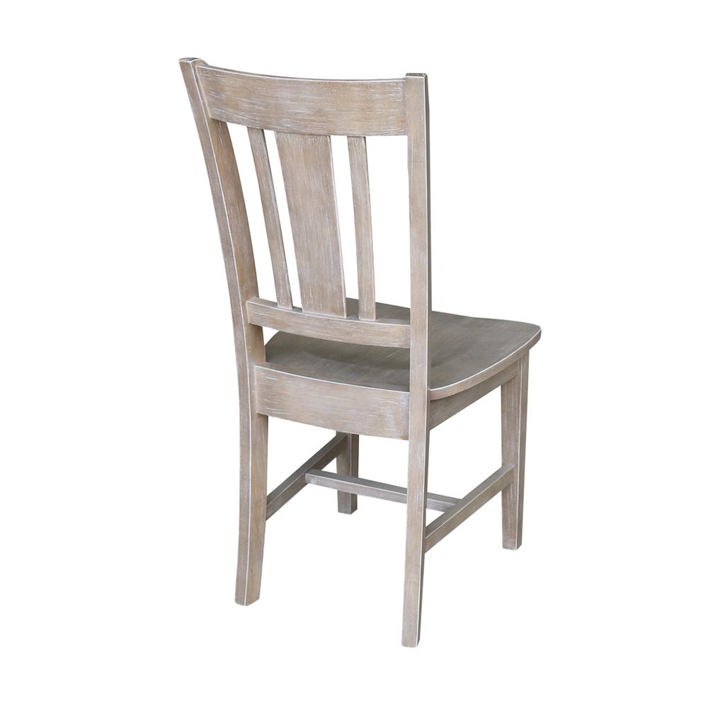 Set of Two San Remo Splatback Chairs, Washed Gray Taupe. Picture 7