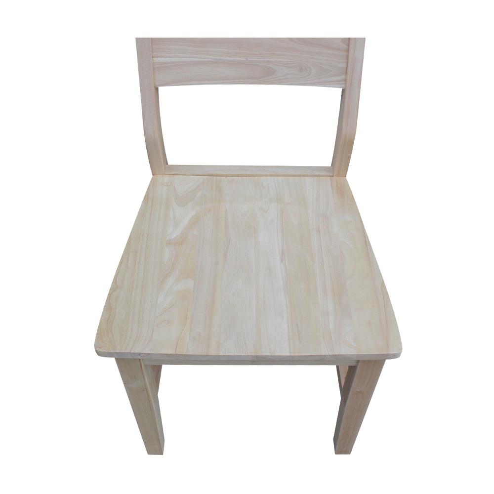 Set of Two Aspen Panel Chairs, Unfinished. Picture 2