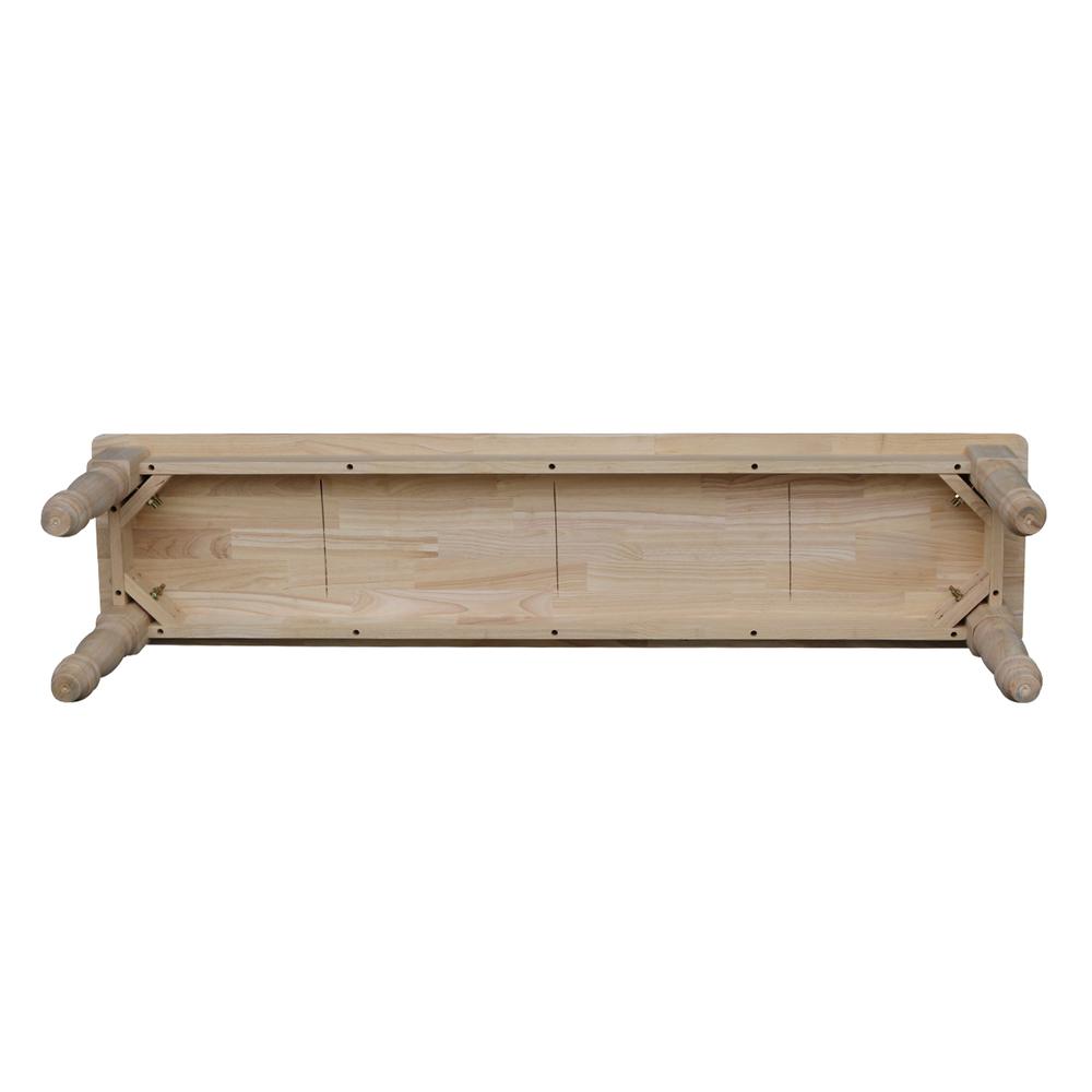 Farmhouse Bench, Unfinished. Picture 2