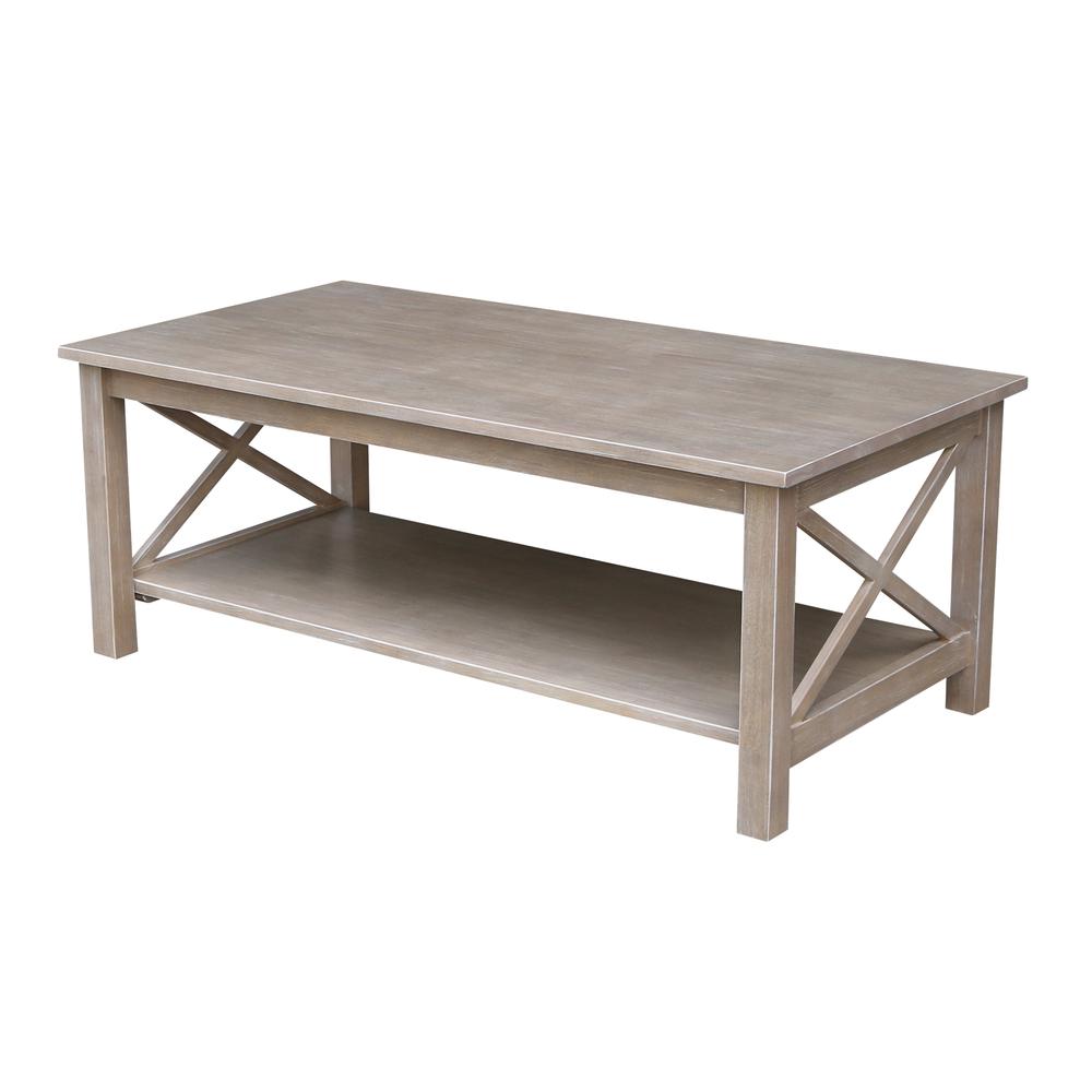 Hampton Coffee Table, Washed Gray Taupe. Picture 1