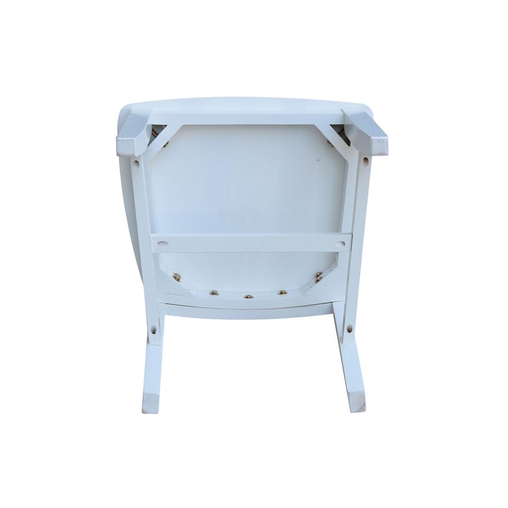 Set of Two Cafe Chairs, White. Picture 3