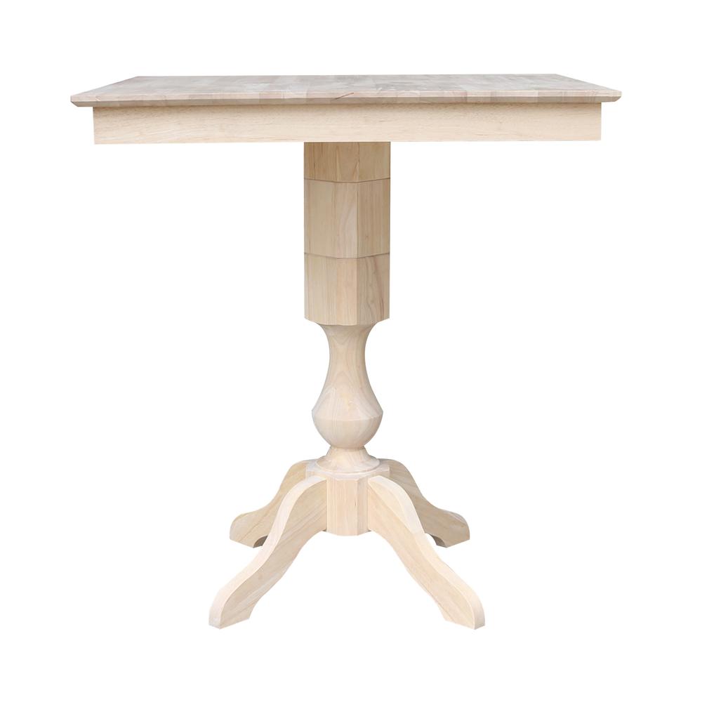 36" x 36" Square Top Pedestal Table - 41.9"H. Picture 3