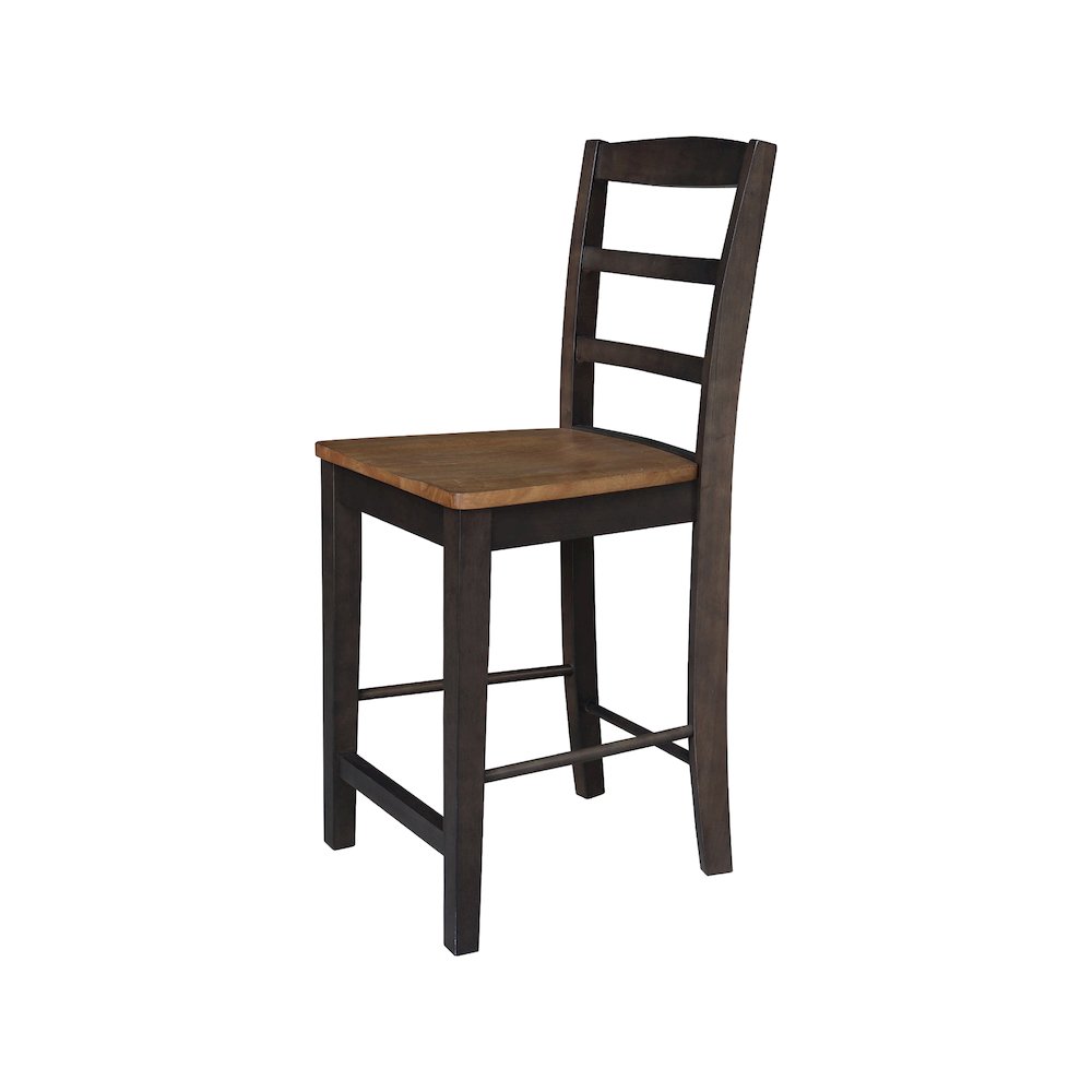 Solid Wood Madrid Counter Height Dining Stool - 24" Seat Height. Picture 5