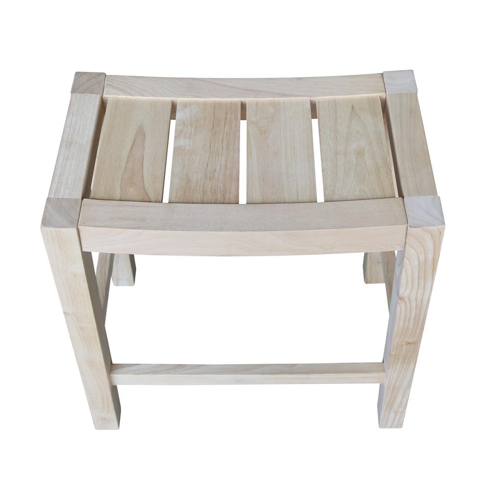 Ranch Stool - 24" Seat Height, Unfinished. Picture 2