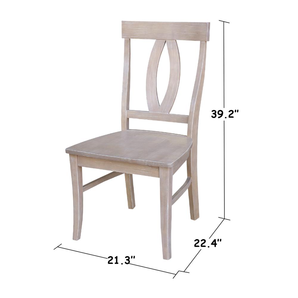 Set of Two Cosmo Chairs, Washed Finish, Washed Gray Taupe. Picture 6