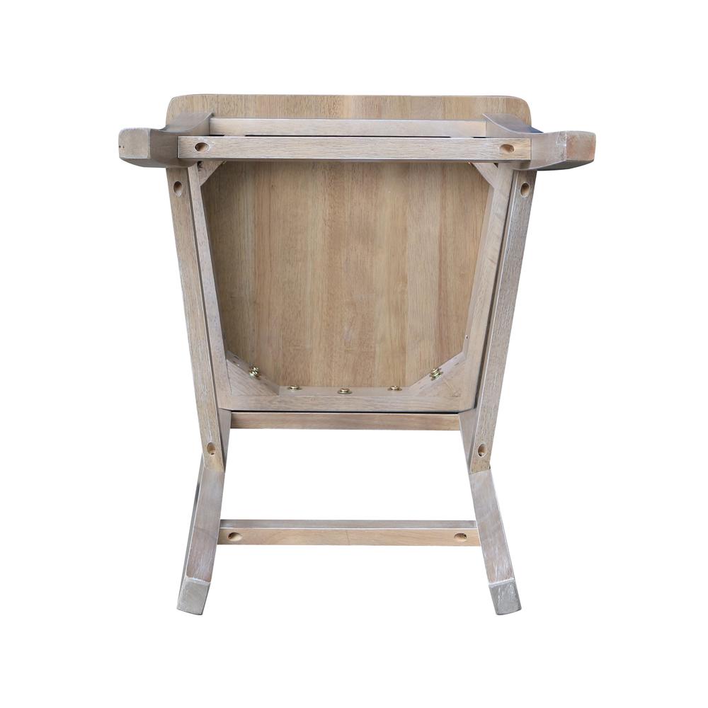 Cosmo Counter height Stool - 24" Seat Height , Washed Gray Taupe. Picture 5