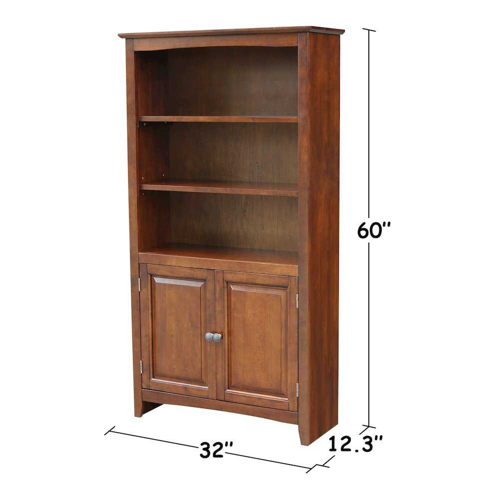 Solid Wood Shaker Bookcase - 60"H. Picture 8