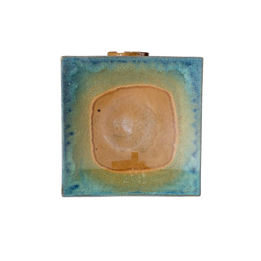 Large Zen Birdbath - Aqua. Picture 1