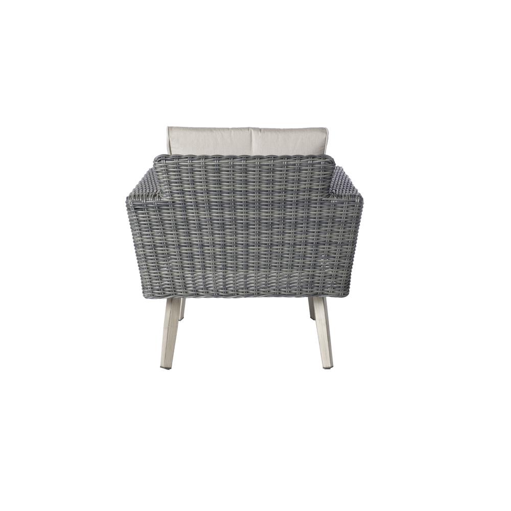 Castlewood All Weather Wicker 4 Piece Seating Group with Cushions. Picture 4