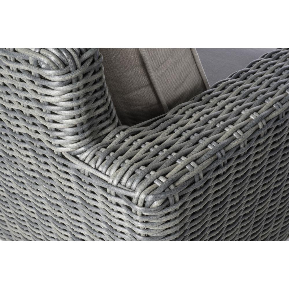 Castlewood All Weather Wicker 4 Piece Seating Group with Cushions. Picture 5