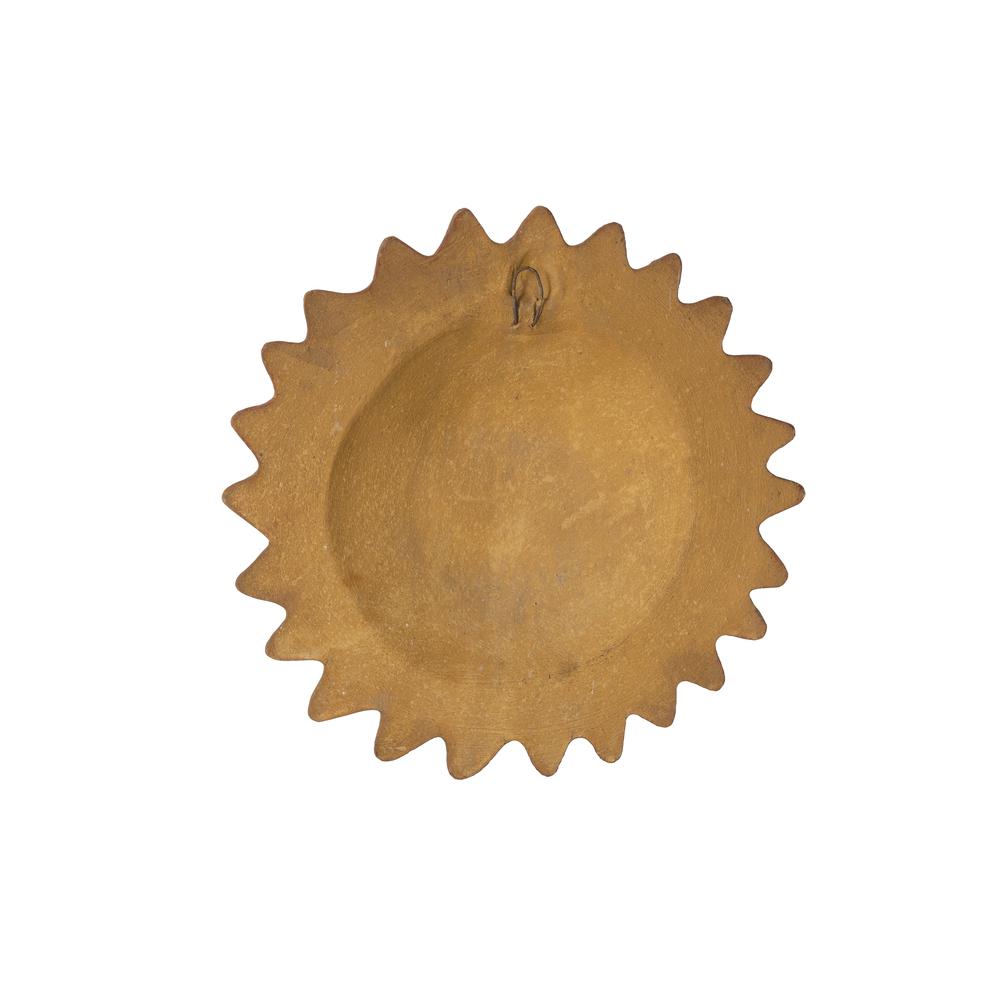 Sol Sun Face- 14"W- Dark Copper. Picture 2