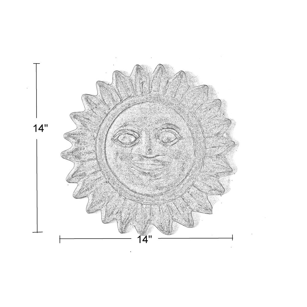 Sol Sun Face- 14"W- Dark Copper. Picture 7