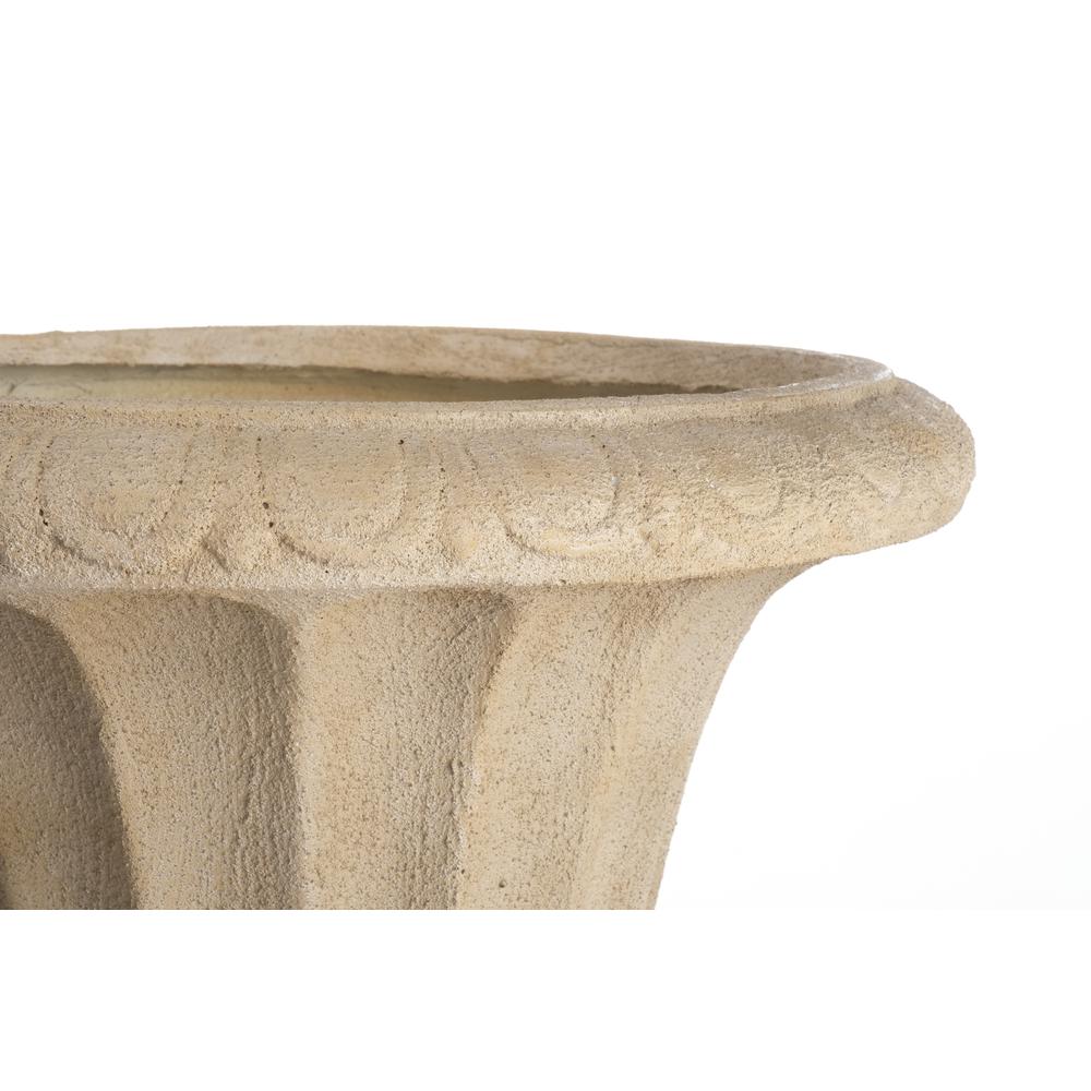Loranda Large Urn, Tallow Finish. Picture 2