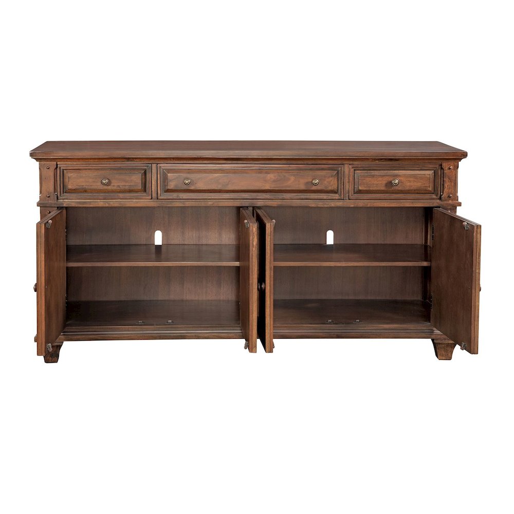 Sedona 72" Entertainment Console - Cinnamon Cherry. Picture 4
