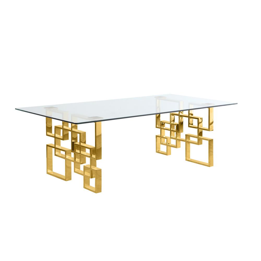 5-piece glam dining set with 4 Navy blue chairs and one 79" glass  table. Picture 2
