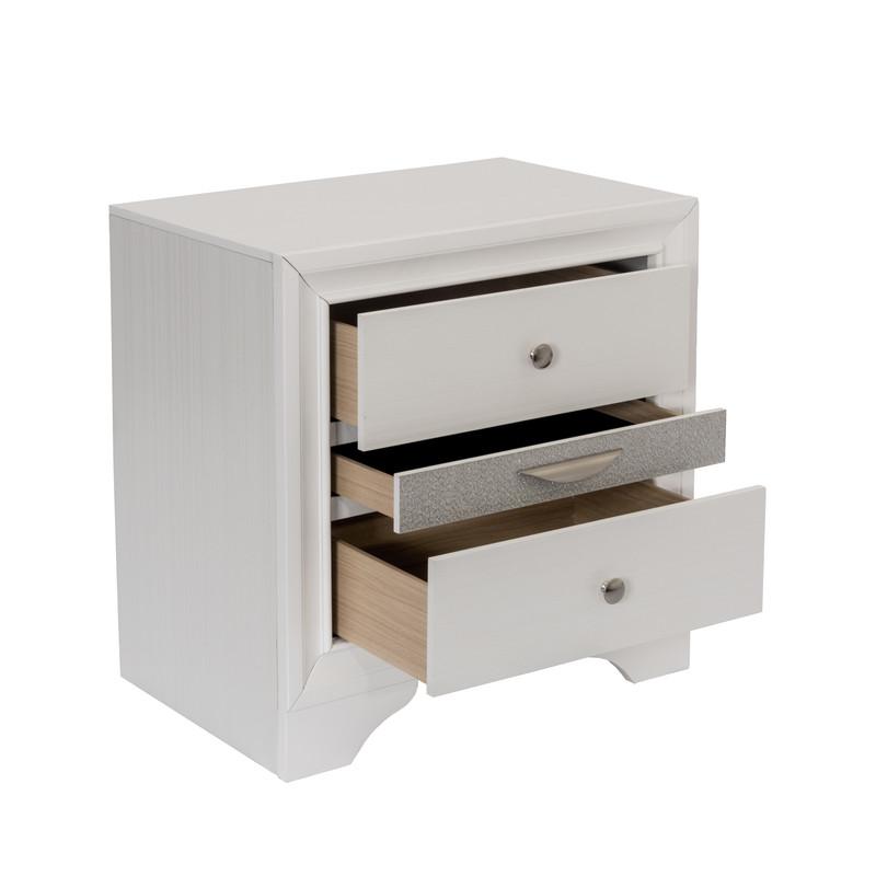 Catherine White Platform Queen Bed - White. Picture 4