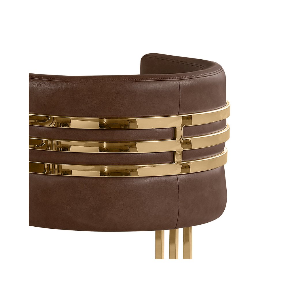 Leather-Aire Side Chairs with Gold Chrome Set of 2. Picture 2