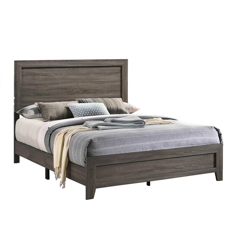Anastasia Full Bed in Light Brown. Picture 1