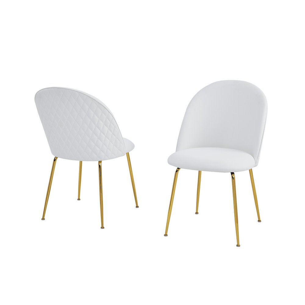 Best Quality Furniture Glass With White Marble Wrap Dining Set And White Chairs. Picture 5