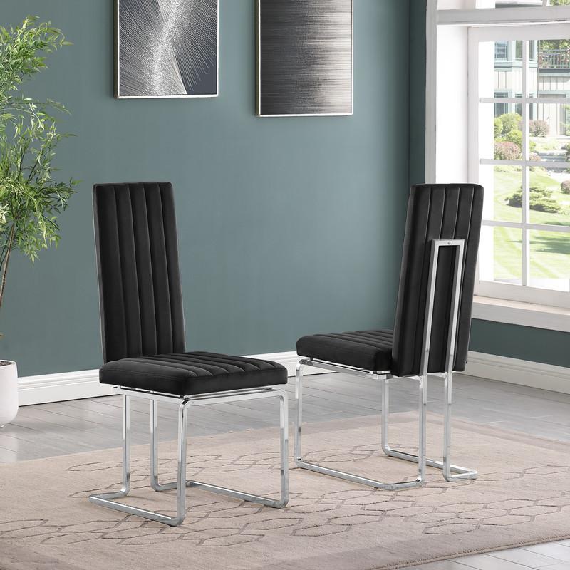 5pc Small(78") white wood top dining set with silver base and 4 chairs. Picture 3