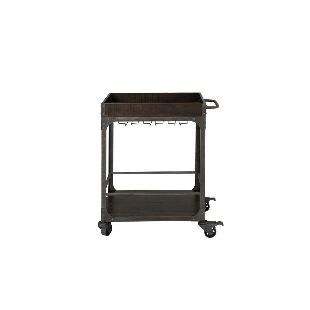 Rustic Espresso Cart w/ Lower Shelf. Picture 3