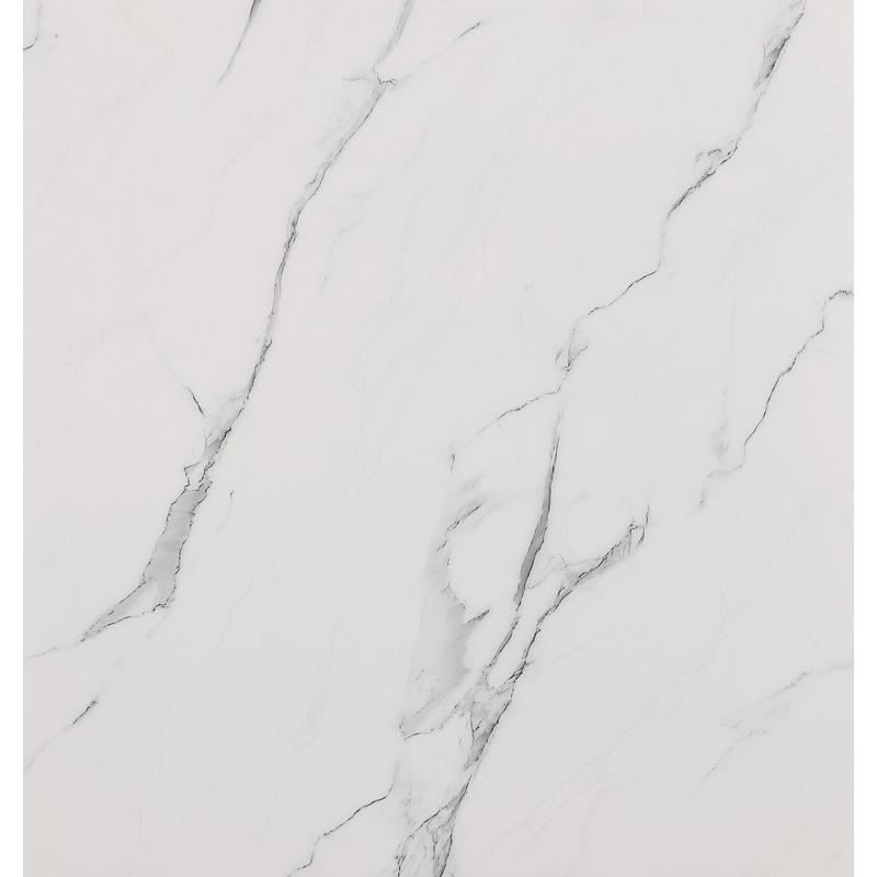 7pc Small(68") marble top dining set with silver base and 6 Navy blue chairs. Picture 3